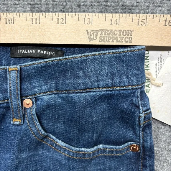 NWT 7 For All Mankind Jeans Women 30 Blue Cropped Jo Slim Illusion Highline Wide